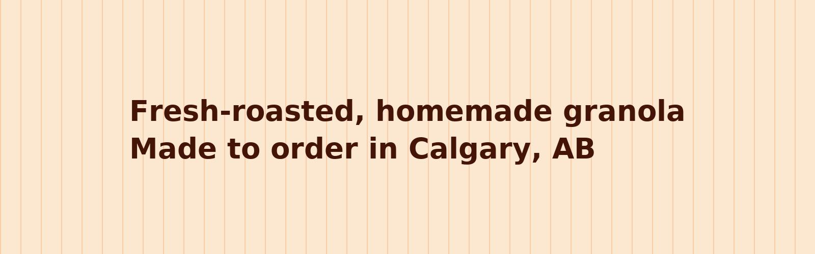 Homemade granola banner
